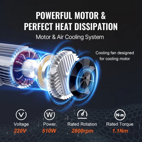 Polipasto Eléctrico, Capacidad de Elevación de 249.5 kg, Winch de Alambre de Acero Eléctrico de 510W 220V con Control Remoto Inalámbrico, Altura de Elevación de Cable Simple de 1219 cm y Motor de ...
