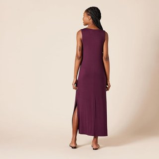 Vestido Largo Morado Amazon Essentials