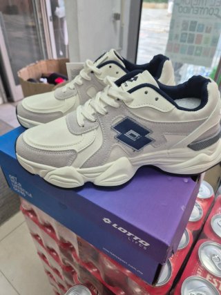 Zapatillas Lotto Four grises y blancas