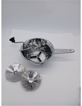 Moulinex Classic - Molinillo de verduras manual - incluye dos parrillas - acero inoxidable - tamaño pequeño - apto para lavavajillas