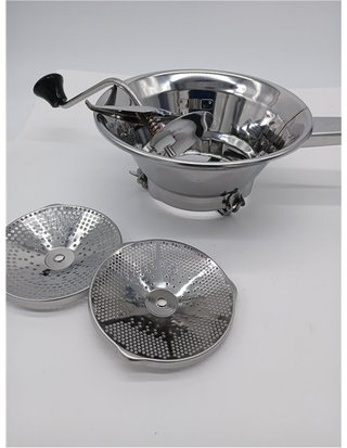 Moulinex Classic - Molinillo de verduras manual - incluye dos parrillas - acero inoxidable - tamaño pequeño - apto para lavavajillas