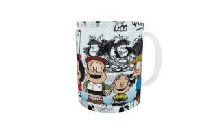 Taza cerámica multicolor