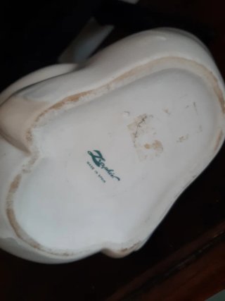 Cisne de cerámica blanco