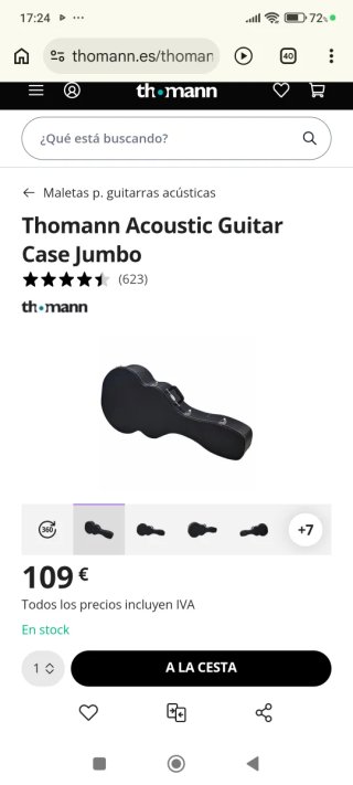 Estuche Guitarra Acústica Jumbo