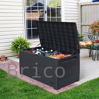 Baúl Arcón PVC 416 L Gris Oscuro - 70x129x62 cm - Duramax
