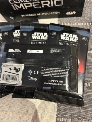 6 Sobres Cenizas del Imperio Star Wars Unlimited