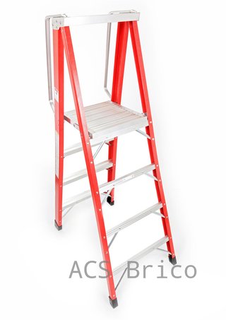 Escalera Fibra Tijera 2x4 - 1,14 Metros - 10400 - Mader