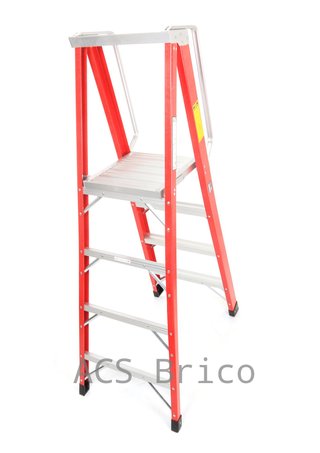 Escalera Fibra Tijera 2x4 - 1,14 Metros - 10400 - Mader
