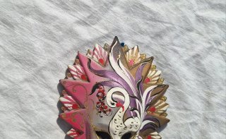 Maschera veneziana decorativa da parete