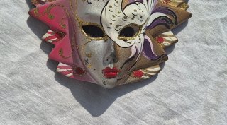 Maschera veneziana decorativa da parete