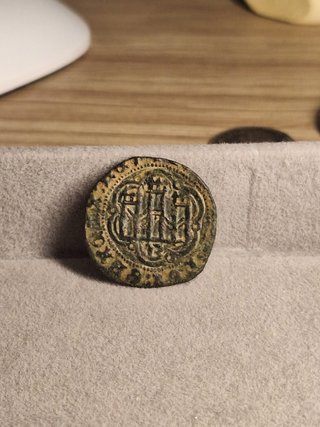 Blanca Enrique III 1390-1406 Antigua Moneda