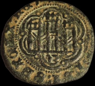 Blanca Enrique III 1390-1406 Antigua Moneda
