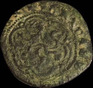 Blanca Enrique III 1390-1406 Antigua Moneda