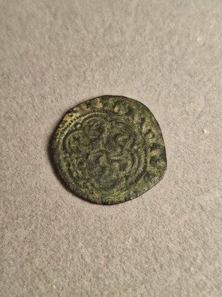 Blanca Enrique III 1390-1406 Antigua Moneda