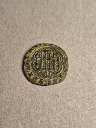Blanca Enrique III 1390-1406 Antigua Moneda