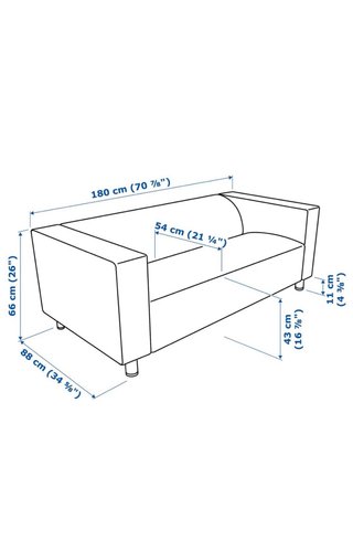 Sofá Ikea gris tela
