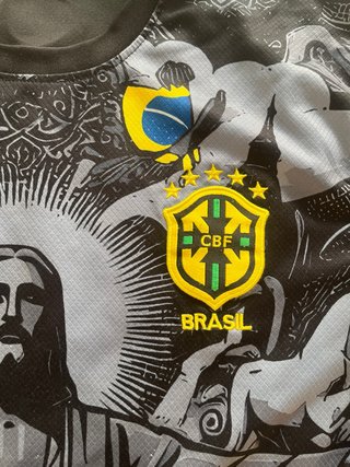 Camiseta Nike Cristo Redentor Negra Gris