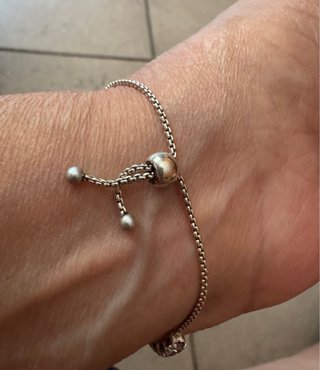 Bracciale tennis regolabile vintage