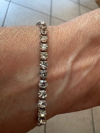 Bracciale tennis regolabile vintage