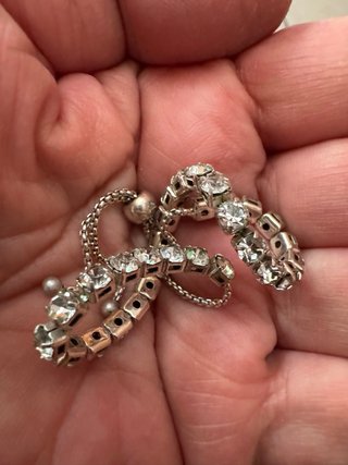 Bracciale tennis regolabile vintage
