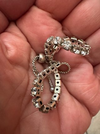 Bracciale tennis regolabile vintage