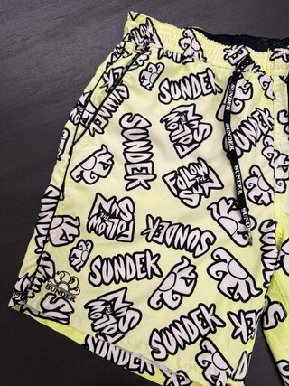 Costume da bagno Sundek giallo con stampa