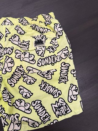 Costume da bagno Sundek giallo con stampa