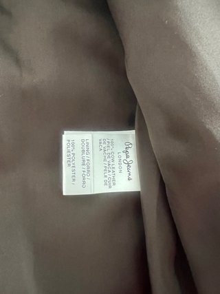 CHAQUETA PIEL DE VACA “PEPE JEANS LONDON” MARRÓN M