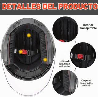 Casco de Motocicleta MOCOERL Cascos Jet