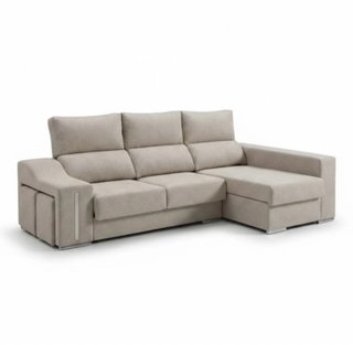 Sofá Chaiselongue Gris Tela 450€