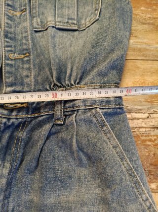 Tuta jeans corta