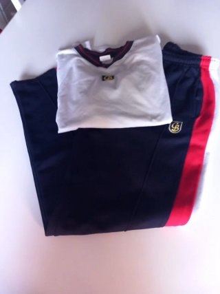 Uniforme escolar: pantalón y camiseta