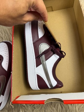 Nike Court Scarpe Bordeaux/Bianco