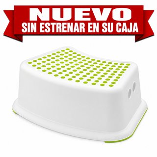 Taburete infantil IKEA FORSIKTIG verde y blanco