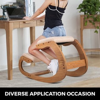 Silla de Rodillas Ergonómica con Capacidad de Carga de 99.8 kg Silla de Escritorio en Postura de Rodillas con Cojín para las Caderas Silla Ergonómica de Rodillas para Oficina en Casa Buena Postura...