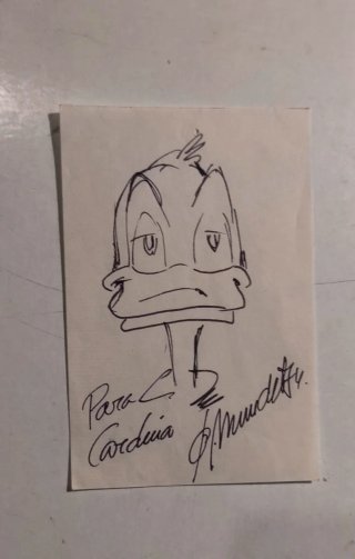 Dibujo original Joan Mundet firmado y dedicado