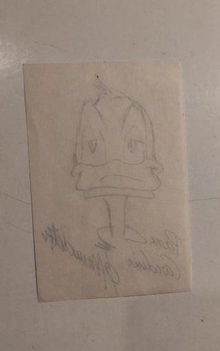 Dibujo original Joan Mundet firmado y dedicado