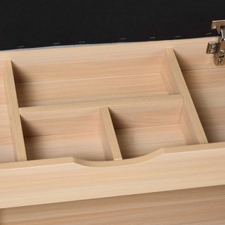 Zapatero 2 en 1, Banco de Madera con Asiento Acolchado y Compartimento Oculto, para Entrada, 80 X 30 X 48Cm