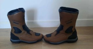 Botas de moto R-TECH Marrón y Negro Waterproof