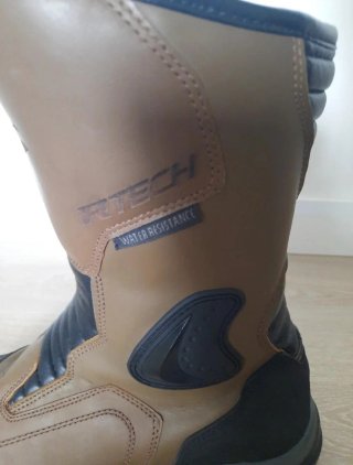 Botas de moto R-TECH Marrón y Negro Waterproof