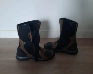 Botas de moto R-TECH Marrón y Negro Waterproof