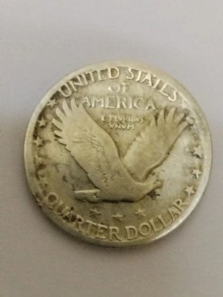 Quarter Dólar 1927 S Liberty Plata