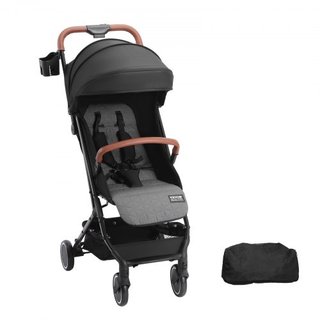 Cochecito de Bebé Estándar, Cochecito para Niños con Respaldo Ajustable de 95°-175° y Reposapiés Ajustable de 0/90° y Plegado con Un Solo Clic, Cochecito para Recién Nacidos con Portavasos y Bolsa...