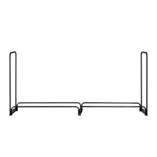 Soporte para leña exterior de 2.4m con cubierta, 244 cm x 36 cm x 117 cm, soporte de leña de alta resistencia y cubierta impermeable de Oxford 600D para chimenea, patio, almacenamiento de troncos ...