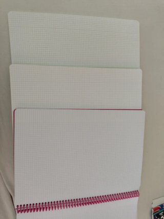 Pack 3 Cuadernos Cuadrícula Tapa Blanda