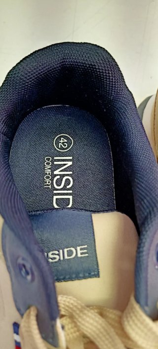 Zapatillas Inside Beige y Blanco