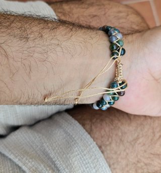 Pulsera piedras naturales hombre