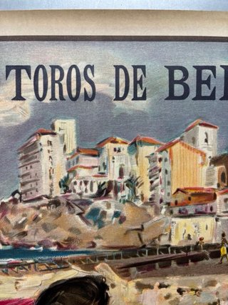 Cartel Toros Benidorm Inauguración 1962