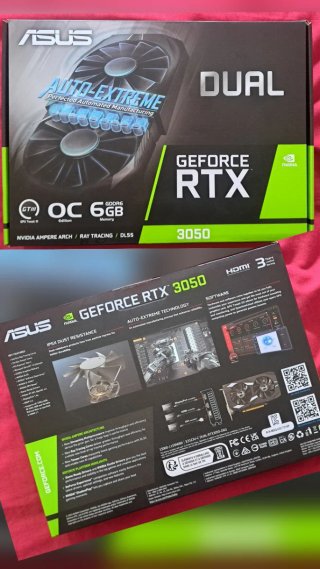 ASUS Dual RTX 3050 6GB GDDR6
