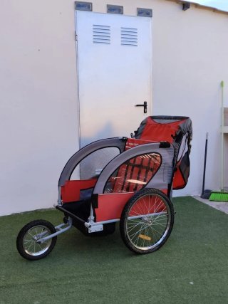 Carro bici/paseo 2 en 1